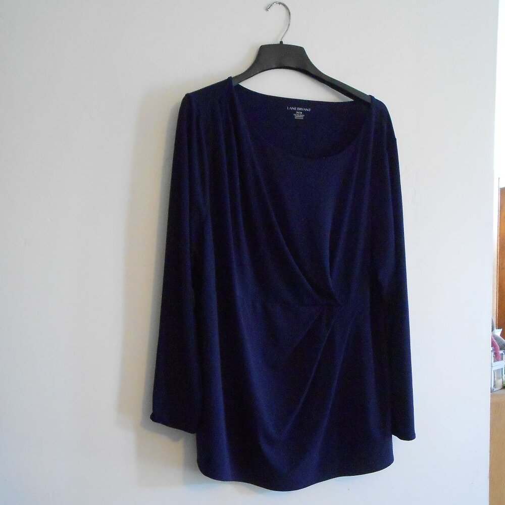 Lane Bryant Pull Over knit blouse, Blue , Size 26/28